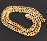 14k Gold Plated Miami Cuban Link 12mm 24inch Chain