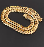 14k Gold Plated Miami Cuban Link 12mm 24inch Chain