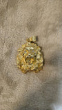 14k gold plated Lion pendant