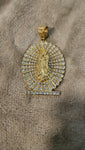 14k gold plated Virgin Mary pendant