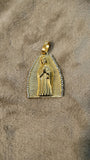 14k gold plated Virgin Mary pendant