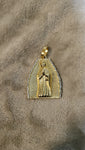 14k gold plated Virgin Mary pendant