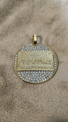 14k gold-plated Last Supper pendant