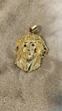 14k gold plated Jesus pendant