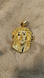 14k gold plated Jesus pendant