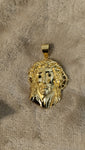 14k gold plated Jesus pendant