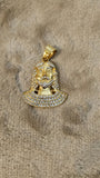 14k gold plated Jesus pendant