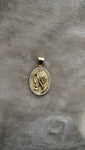 14k gold plated praying hands pendant