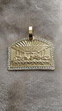 14k gold-plated Last Supper pendant