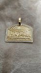 14k gold-plated Last Supper pendant