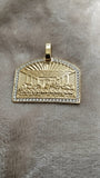 14k gold-plated Last Supper pendant