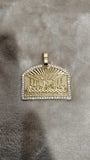 14k gold-plated Last Supper pendant