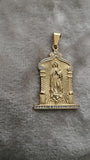 14k gold plated Virgin Mary pendant