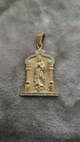 14k gold plated Virgin Mary pendant