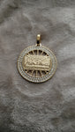 14k gold-plated Last Supper pendant