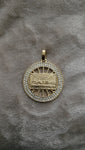 14k gold-plated Last Supper pendant