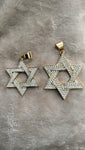 14k gold plated Star David pendant