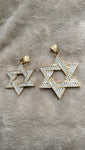 14k gold plated Star David pendant