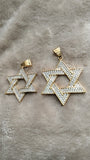 14k gold plated Star David pendant