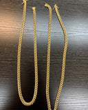 10k 8.5mm Gold Over 925 Silver Cuban link Chain...🔥🔥🔥