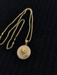 14k 3mm Gold Plated Rope Chain and Pendent Set