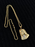 14k 3mm Gold Plated Rope Chain and Pendent Set