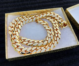 14k Gold Plated Miami Cuban Link 15mm 24inch Chain