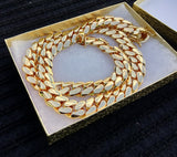 14k Gold Plated Miami Cuban Link 15mm 24inch Chain