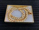 14k Gold Plated Miami Cuban Link 15mm 24inch Chain