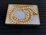 14k Gold Plated Miami Cuban Link 15mm 24inch Chain