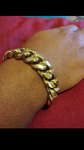 14k 16mm Cuban link bracelet